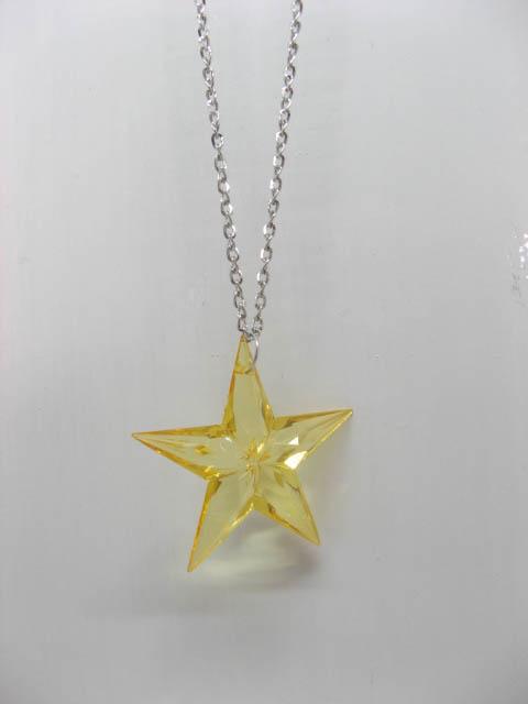 5X Yellow Star Chain Necklace w/Earring [ne-m72] - $9.90 : Sunrise ...