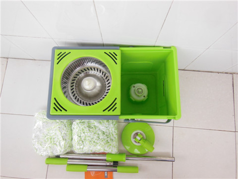 1X Stretchable Bucket Floor Cleaner Spinning Wet/Dry Mop Mopping 1X ...