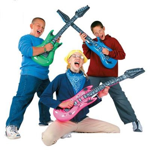 inflatable toy guitar