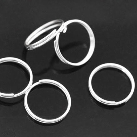 1100 Silver Plated Jewelry Split Rings 12mm Jewelry Findings 1100pcs ...