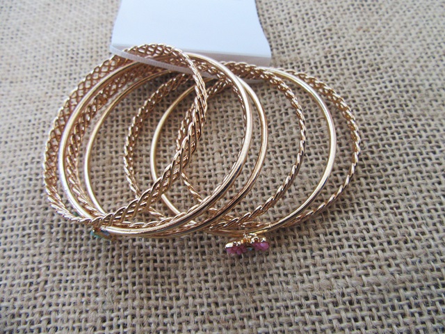 12Pkts Metal Multi-Loop Bangles Bracelets Assorted [br-m-ch117] - $18. ...