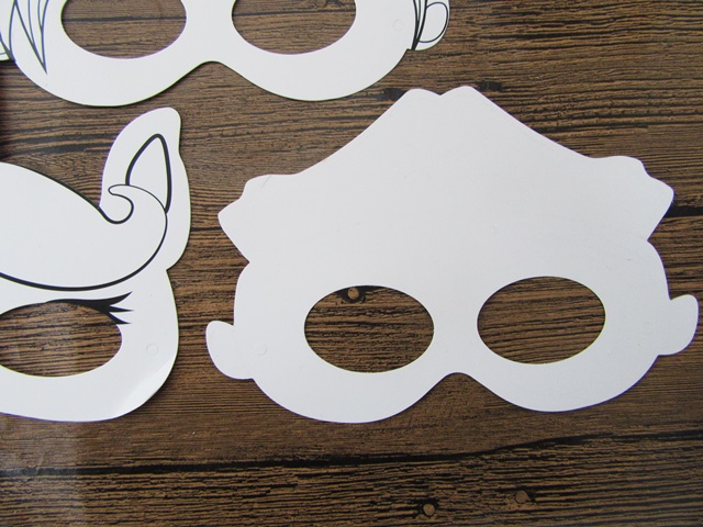 24Pkts X 12Pcs Plain White Paper Mask Opera Party Costume [toy-p-zxch85 ...