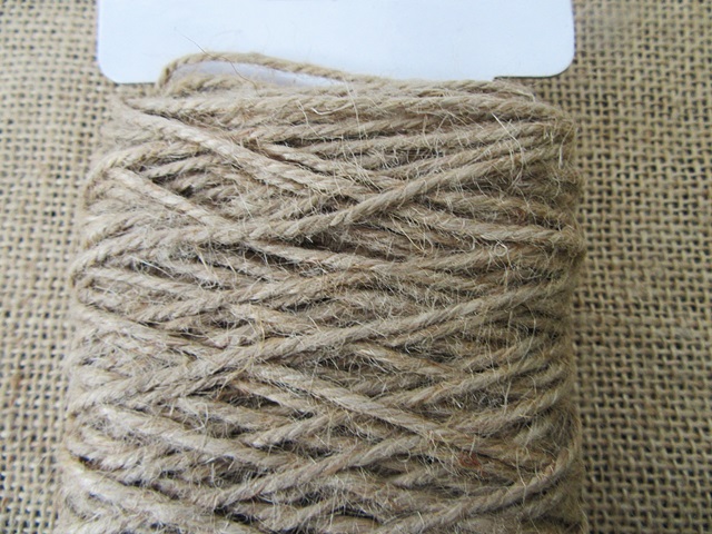 5Rolls x 50m Burlap Rope Hemp Cord Thread Jute String Roll 2mm [ac-str ...
