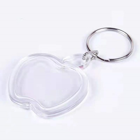 20Pcs Clear Acrylic Blank Insert Photo-Frame Key Rings Assorted [kr-p ...