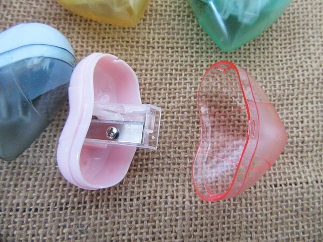 12Pcs Heart Shape Pencil Sharpener Mixed Color [st-ps-zxch8] - $7.20 ...