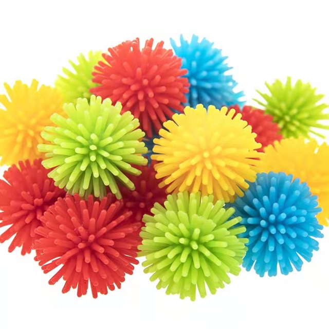 4Packs x 24Pcs Spiky Ball Play Soft Spiked Toy Balls Mixed 30mm [toy-r ...