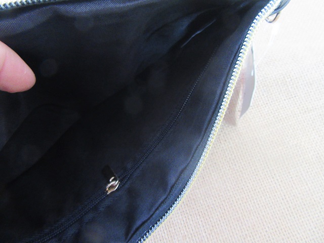 1Pc New Plain Black Simple Purse Travel Bag Zipper Handbag [bag-p-ch251 ...