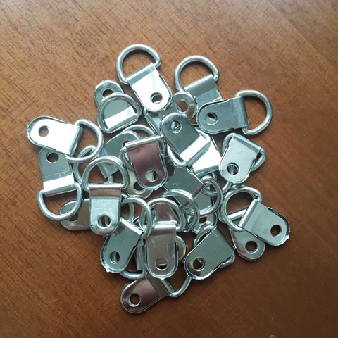 80Pcs D-Ring Picture Frame Hanging Hangers Painting Mirror [dis-w-ch131 ...