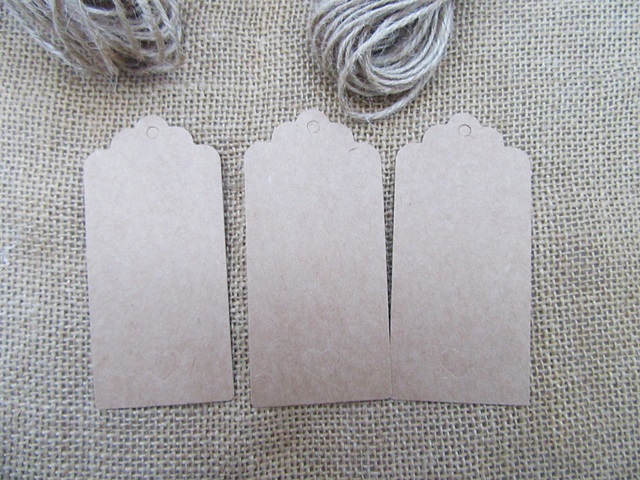 120 Kraft Paper Price Tags/Labels With Tie-on String [ot-ch86] - $6.00 ...