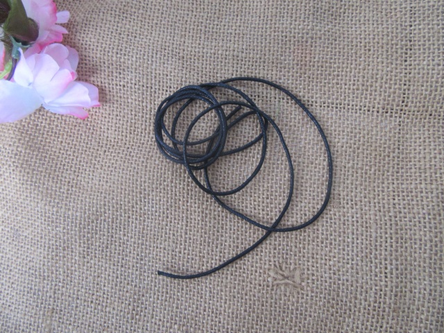 20Pcs x 1m Black Waxen Strings DIY Craft Jewlery Rope 2mm Dia [ac-str ...