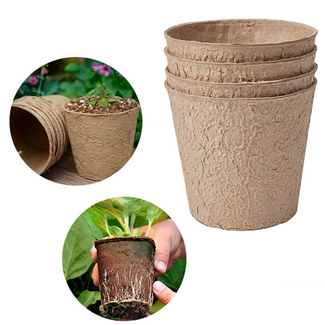 1Set 45Cups Biodegradable Paper Pulp Seedling Cups Garden [co-ot-ch1222 ...