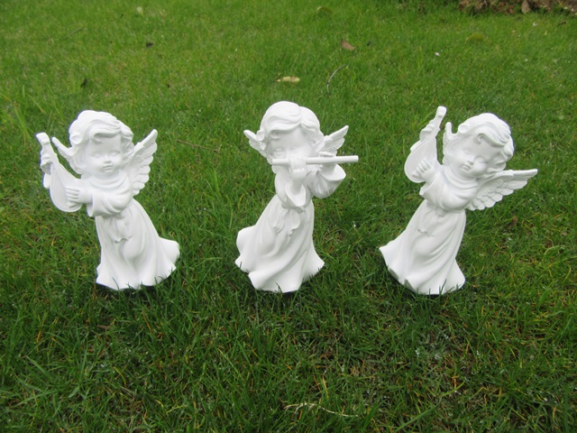 4Pcs Little Angel Playing Music Instruments Figurine Decor [cra-zxch3-p ...