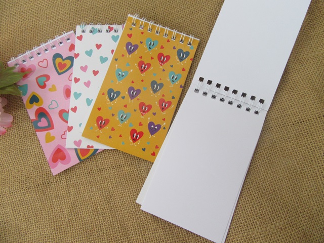 3x8Pcs Spiral Message Note Memo Pad Notebooks Blank Inside [st-n-ch118 ...