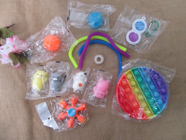 1Set 20Pcs Autism Stress Reliever Fidget Toys for Kids Assorted [toy-p ...