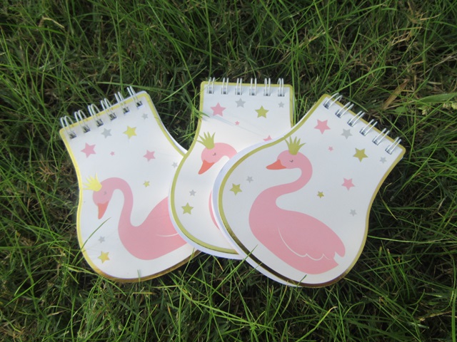 12 Pink Swan Notebooks Message Note Memo Pad Hoop Notebook [st-n-ch125 ...