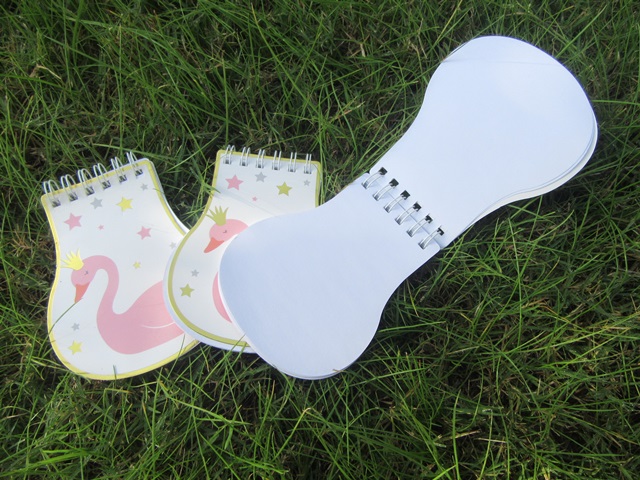 12 Pink Swan Notebooks Message Note Memo Pad Hoop Notebook [st-n-ch125 ...