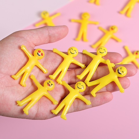50Pcs Stretchy Smiley Yellow People Healing Stress Reliever Toys 50Pcs ...