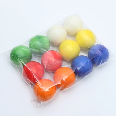 12 Anti-Stress PU Foam Plain Color Squeeze Reliever Ball [toy-r135 ...