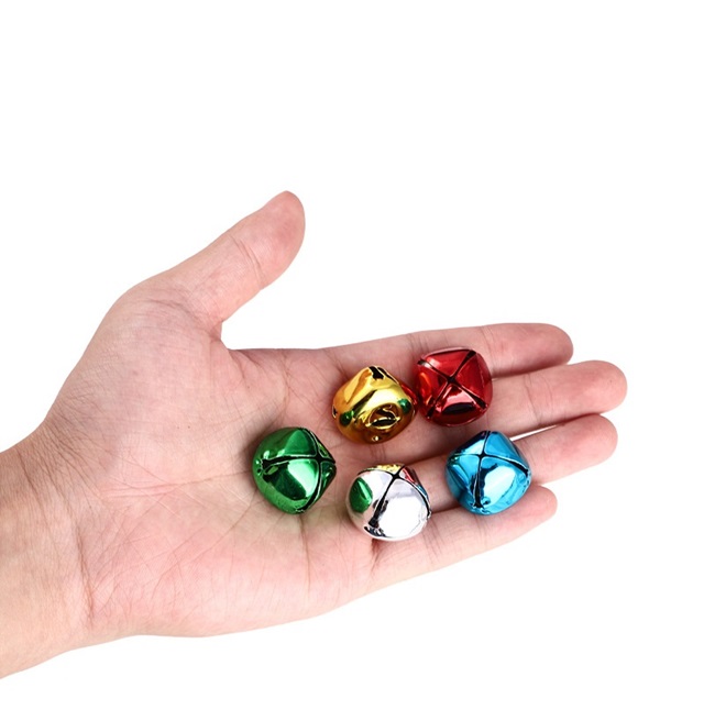 250g (130Pcs) Round Jingle Bells Beads Pendants Craft Mixed Colo [ac-pe ...